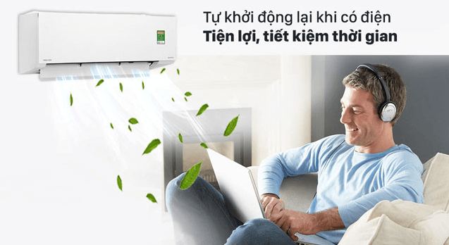 Tính năng tự khởi động lại khi có điện tiện lợi