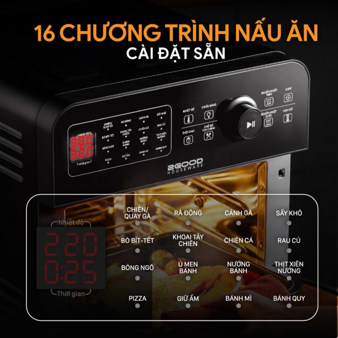 16 chương trình chế biến đa dạng