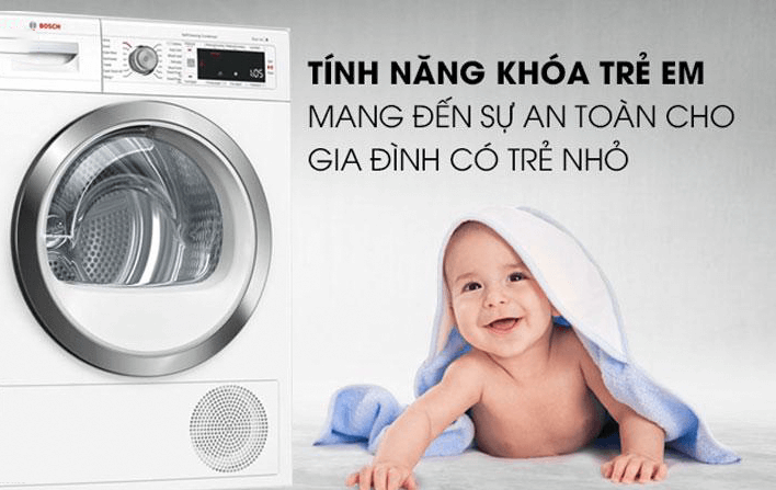 Tính năng khóa trẻ em an toàn