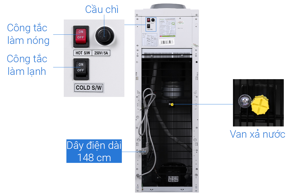 Cây nước nóng lạnh có khử trùng