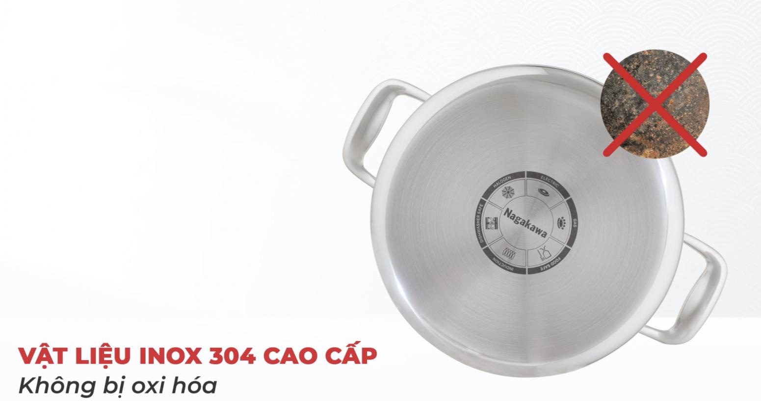 Inox cao cấp không bị han gỉ