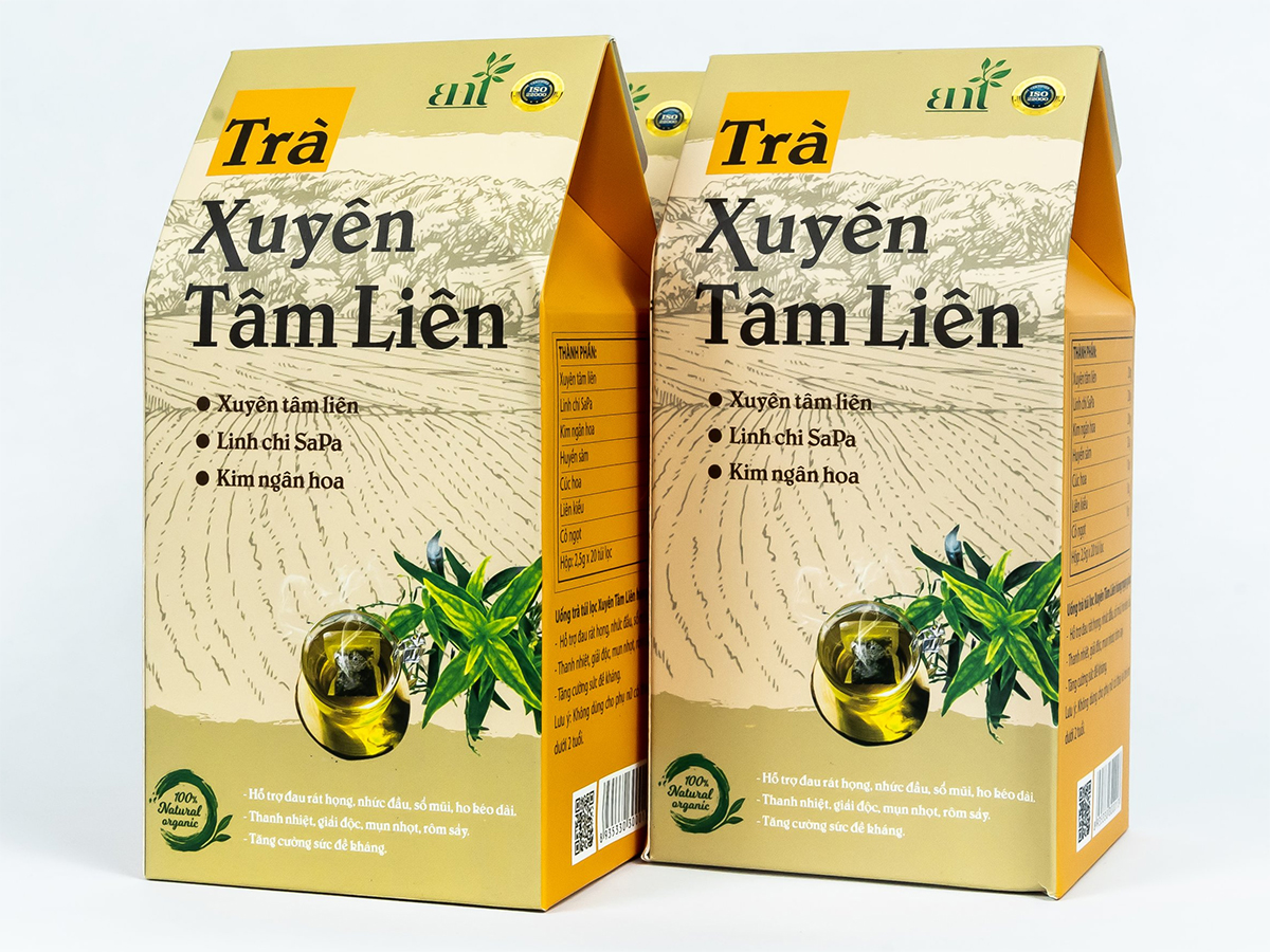 Trà thảo mộc xuyên tâm liên hỗ trợ giải độc, thanh nhiệt