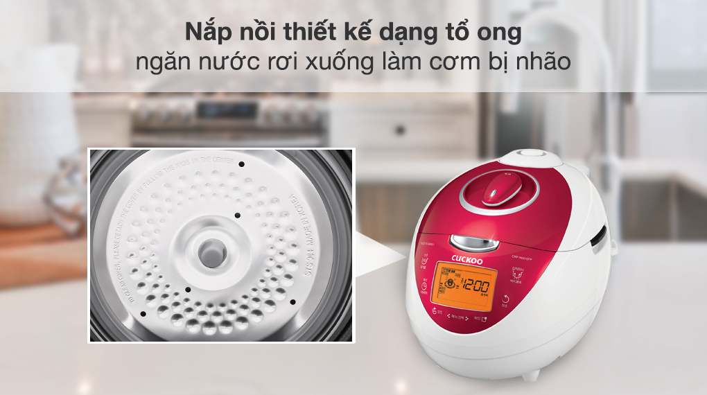 Nắp nồi thiết kế dạng tổ ong