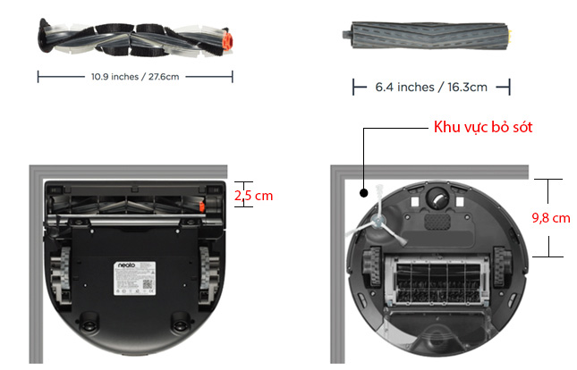 Robot hút bụi Neato D3 Connected