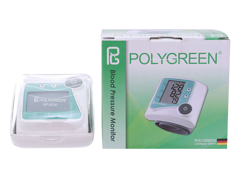 Máy đo huyết áp cổ tay điện tử tự động PolyGreen KP-6230