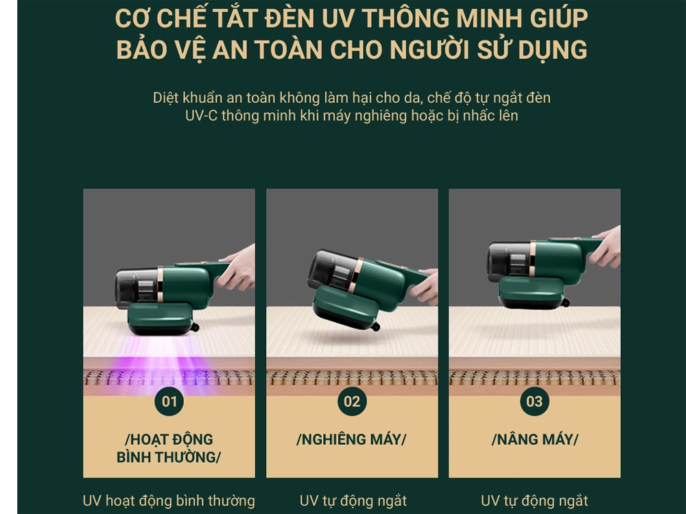 Chế độ tự ngắt đèn UV hiện đại