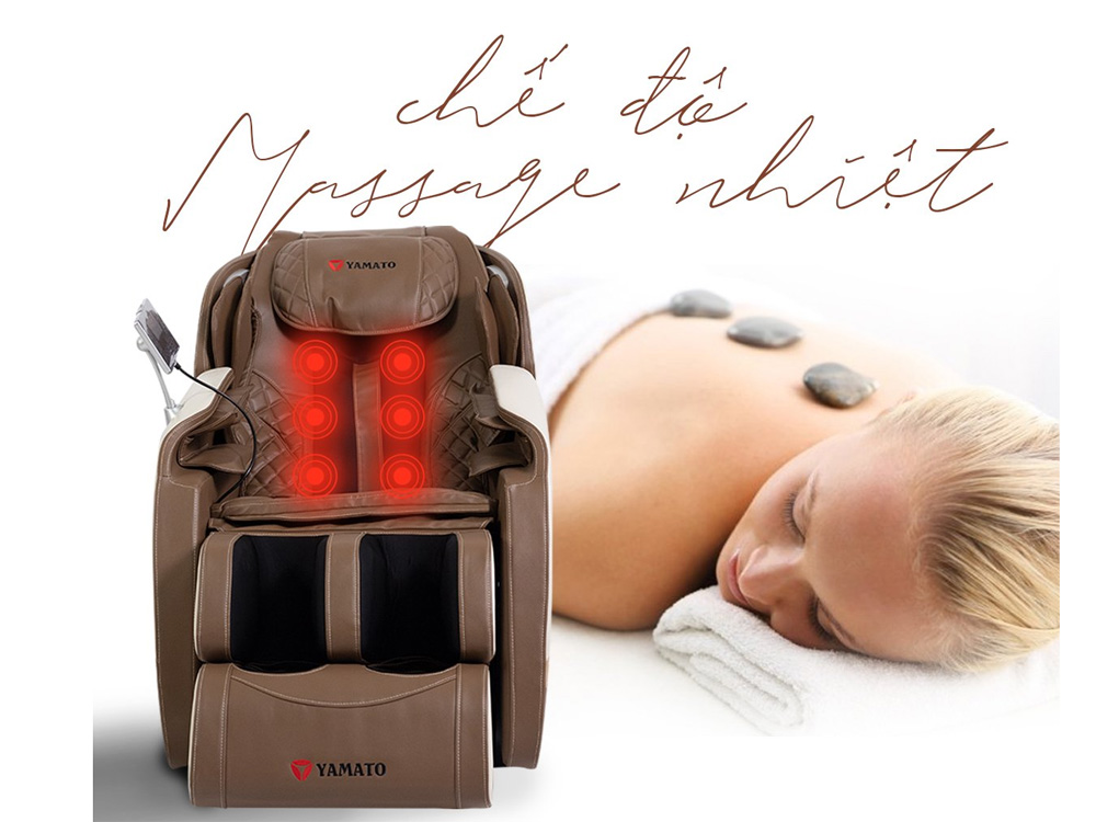 Chế độ nhiệt giúp tăng hiệu quả massage