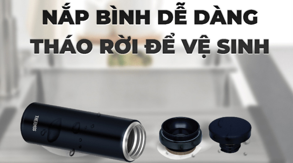 Nắp bình đóng/mở dễ dàng