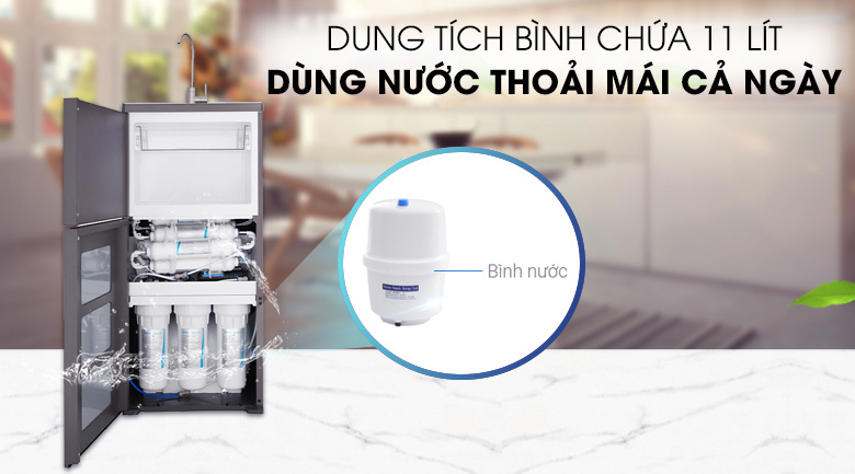 Dung tích bình chứa nước là 11 lít