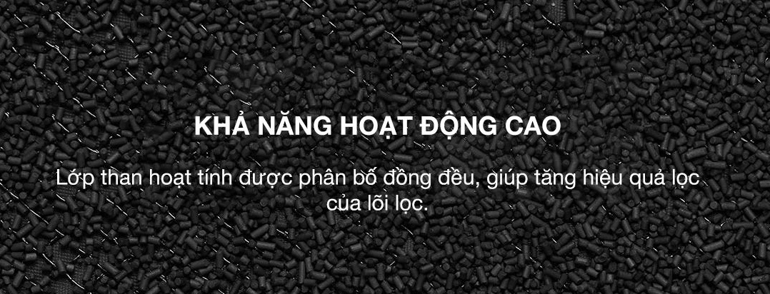 Lớp than hoạt tính có khả năng khử mùi hiệu quả