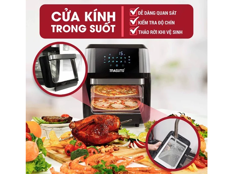 Nồi chiên không dầu Masuto  