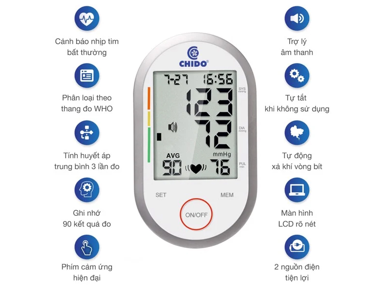 Máy đo huyết áp bắp tay 