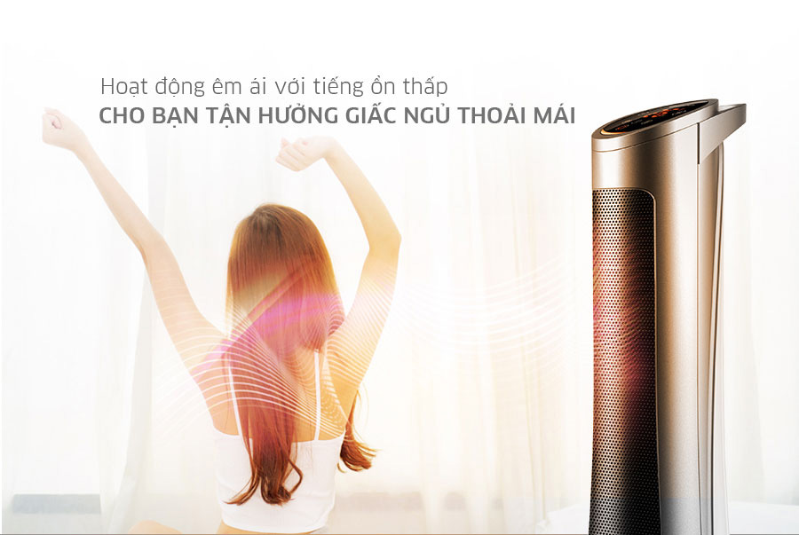 Máy không tạo tiếng ồn lớn gây ảnh hưởng đến gia đình 