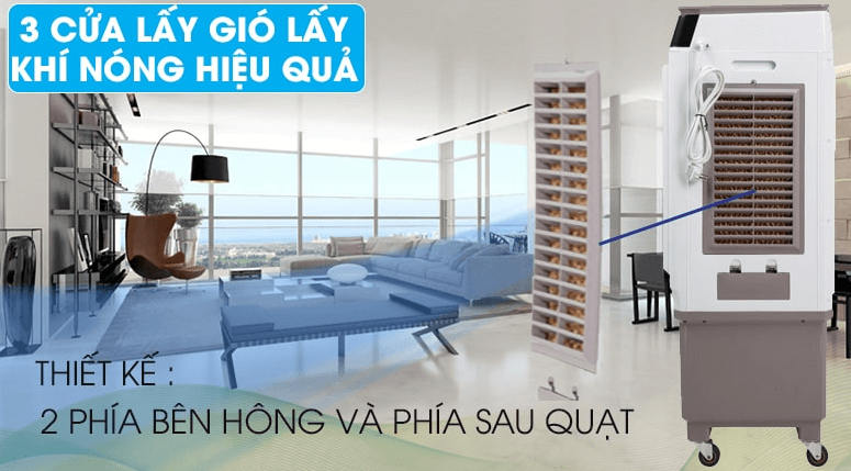 3 cửa lấy gió lấy khí nóng hiệu quả