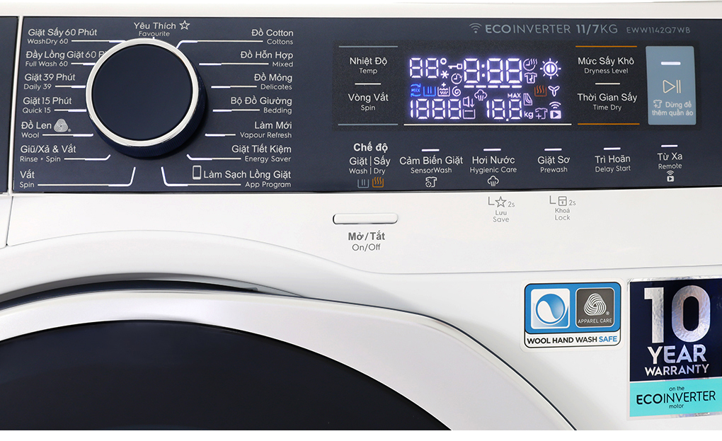 Máy giặt sấy Electrolux  