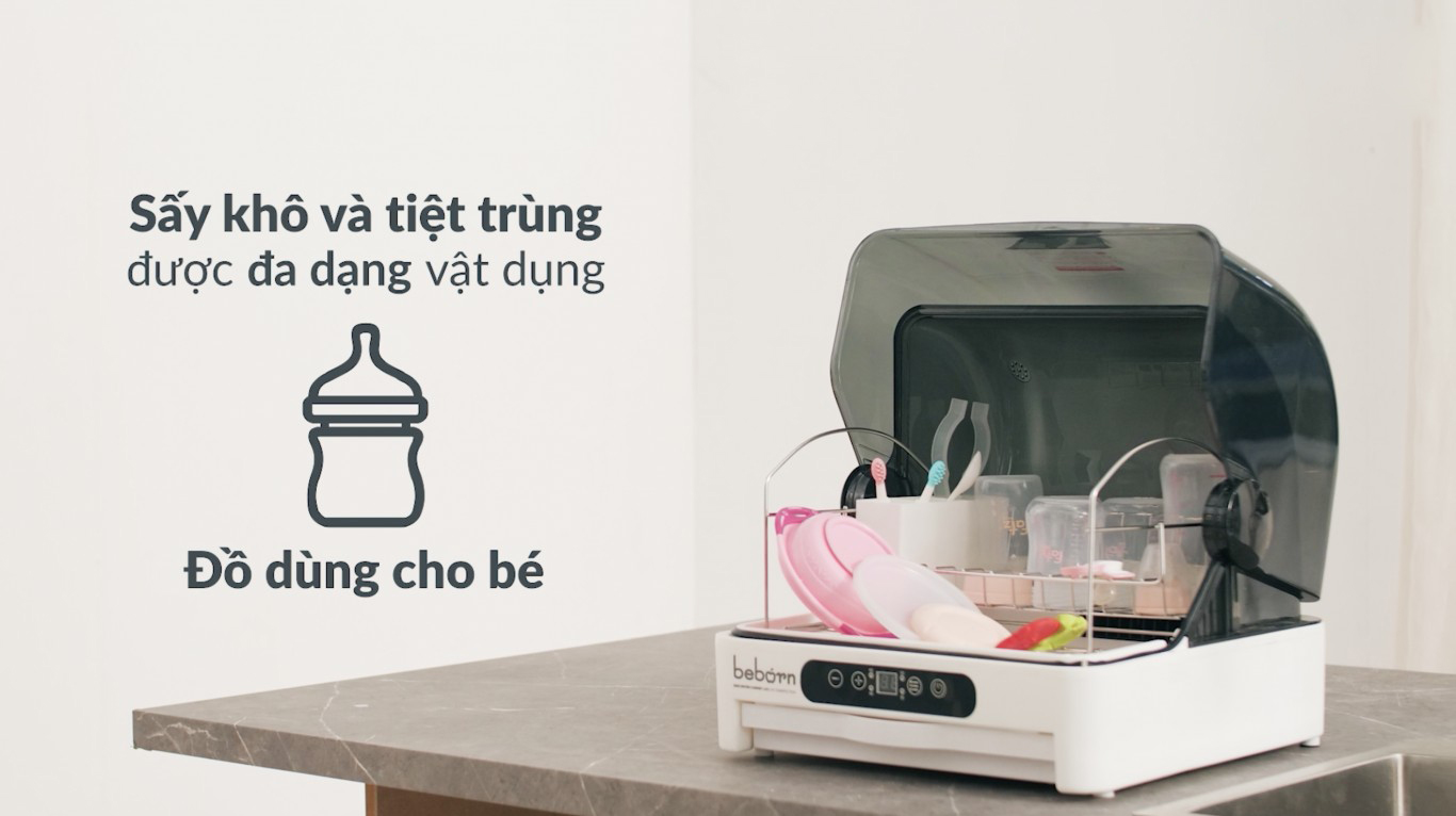 máy sấy bát, tiệt trùng UV Beborn Z215BB