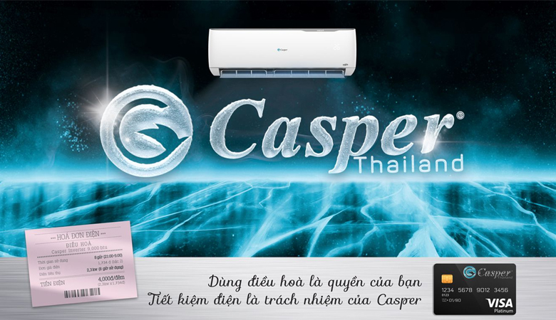 Điều hòa 1 chiều Casper 24.000BTU HC-24IA32 được trang bị công suất làm lạnh mạnh mẽ lên tới 24.000BTU