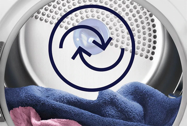 Máy sấy thông hơi Electrolux EDS854J3WB đảo chiều để giảm nhăn quần áo