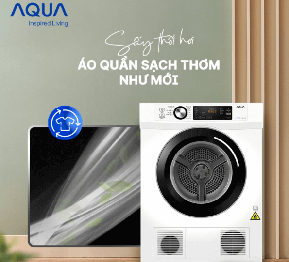 Máy sấy Aqua V700F.W có chức năng sấy thổi hơi