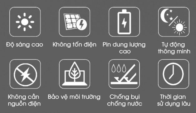 Các ưu điểm nooit bật của đèn năng lượng mặt trời 