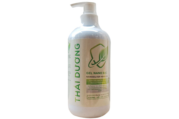 Gel nano bạc rửa tay khô sát khuẩn Thái Dương 480ml