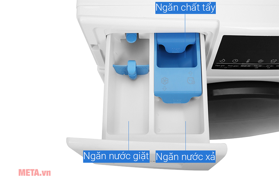 Máy giặt lồng ngang Aqua Inverter 9 kg AQD-D900F.W