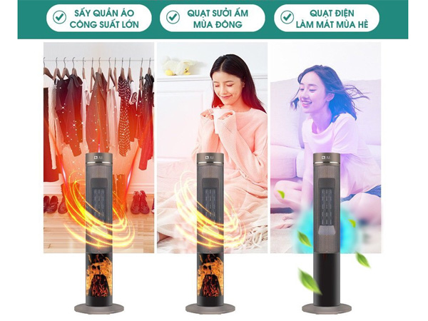 Quạt sưởi Camel NSB-200 có nhiều tính năng