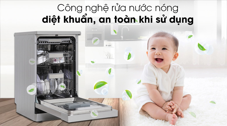 Rửa nước nóng tăng khả năng diệt khuẩn