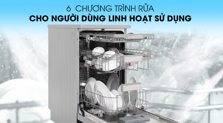 6 chế độ rửa khác nhau