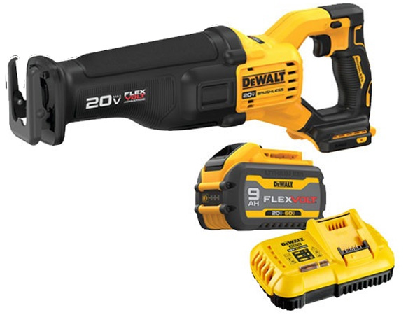 Máy cưa kiếm dùng pin Dewalt DCS386X1 (1 sạc, 1 pin 9.0Ah)