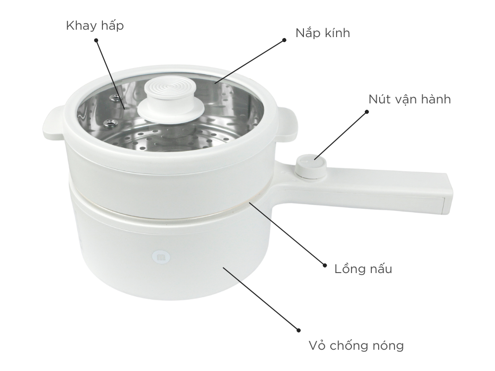 Nồi nấu đa năng lòng ceramic Mishio MK271