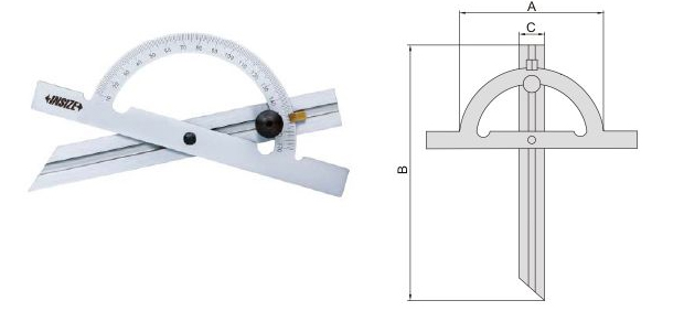 thước đo góc Insize 4797-300