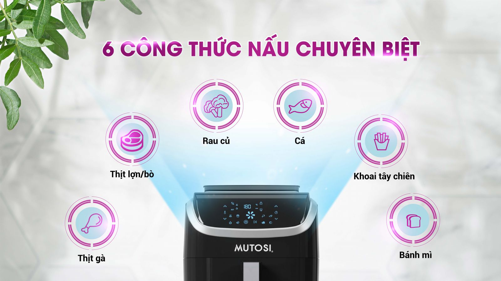 Nồi chiên không dầu kiêm hấp 