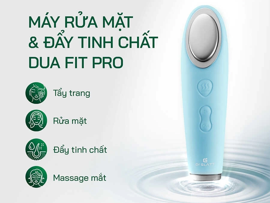 Máy rửa mặt và đẩy tinh chất DR GLATT DUA FIT PRO (GL 19-103)