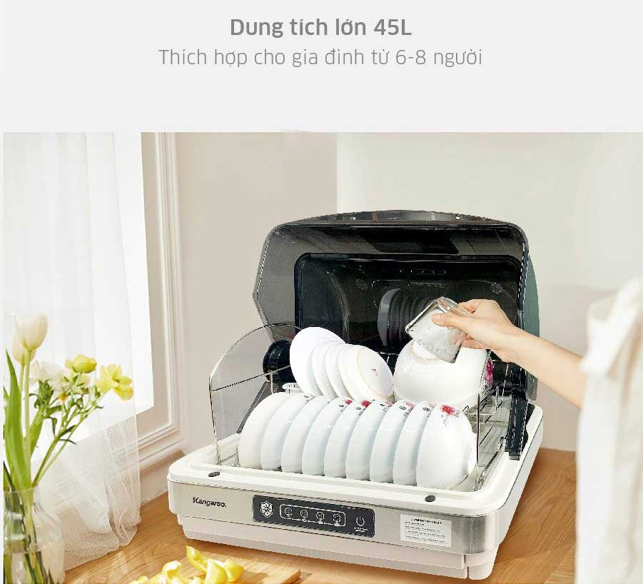 Dung tích thiết bị là 45 lít