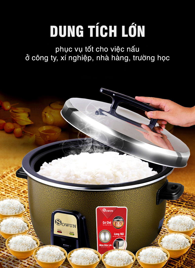 Nồi cơm điện công nghiệp Sowun SW 6922 (14 lít)