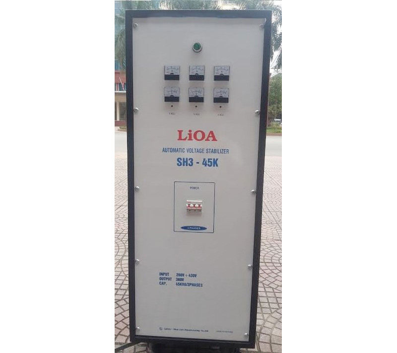 Ổn áp 3 pha khô Lioa 45KVA SH3 45KII (Dải điện áp đầu vào 260V - 430V)