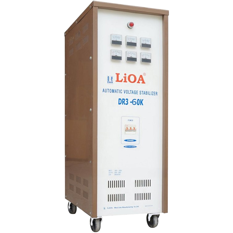 Ổn áp 3 pha khô Lioa 60KVA DR3 60K (Dải điện áp đầu vào 160V - 430V)