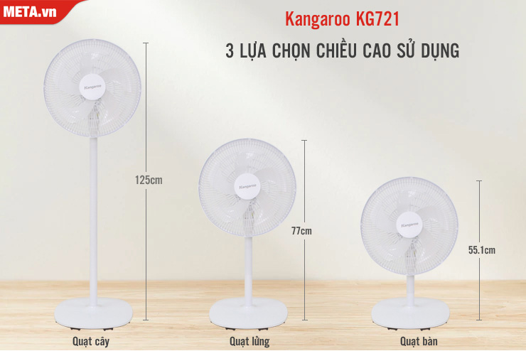 Quạt cây 5 cánh Kangaroo KG721