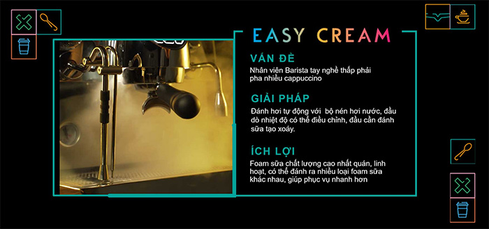 Nâng cấp vòi đánh sữa thành Easy Cream