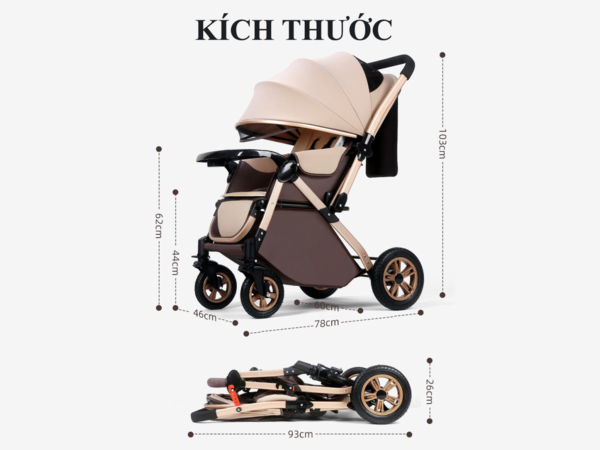 Kích thước xe đẩy