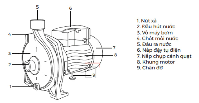 Cấu tạo của bơm 