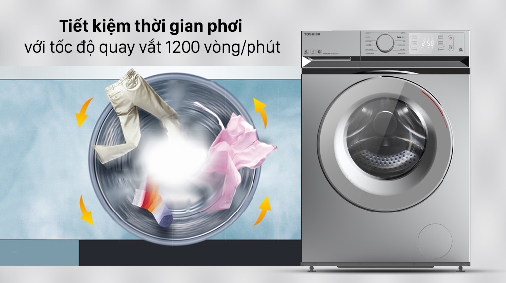 Tốc độ quay vắt là 1.200 vòng/phút