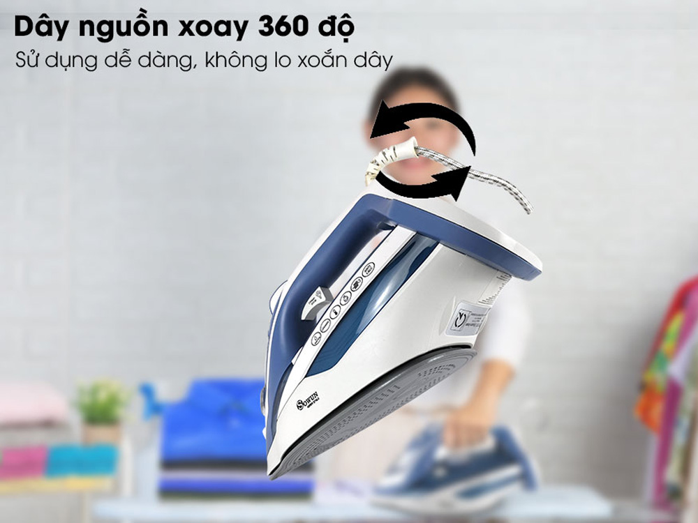 Dây nguồn xoay 360 độ