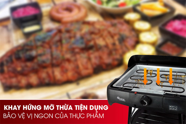 Khay hứng mỡ thừa tiện lợi, sạch sẽ