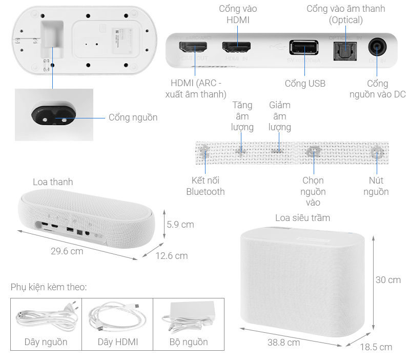 Loa thanh Soundbar LG QP5W