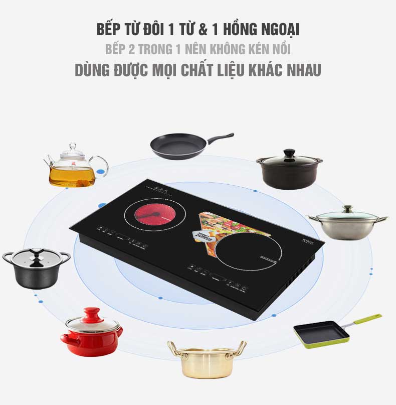 Bếp từ hồng ngoại lắp âm