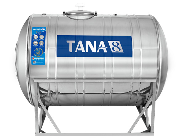 Bồn nước inox Tân Á 8 – 1.500L Ngang (Ø1140)