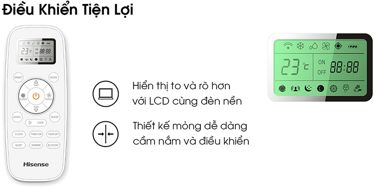 Điều hòa AS-18CR4RXADBO00 được trang bị điều khiển từ xa tiện lợi