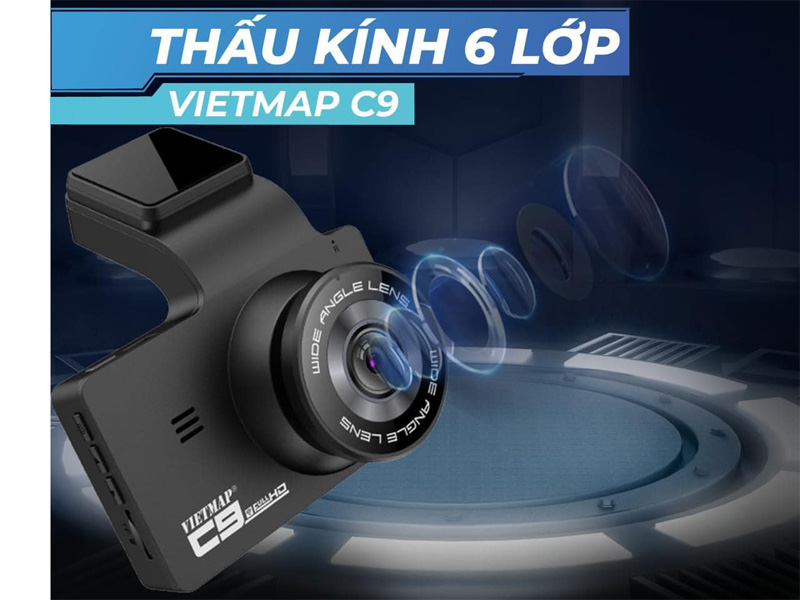 Ống kính ghi hình 6 lớp, góc rộng, độ phân giải Full HD